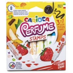 Carioca lavabila, parfumata,  8 culori/cutie, CARIOCA Perfume Stamps