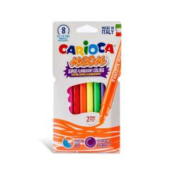 Carioca lavabila, varf 1-4.7mm, fluorescenta,  8 buc/cutie, CARIOCA Neon
