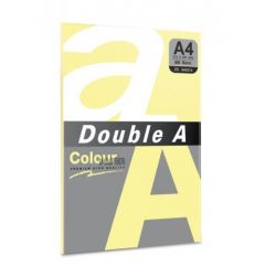 Hartie color pentru copiator  A4,  80g/mp,  25coli/top, Double A - pastel butter