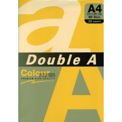 Hartie color pentru copiator  A4,  80g/mp,  25coli/top, Double A - lemon intens